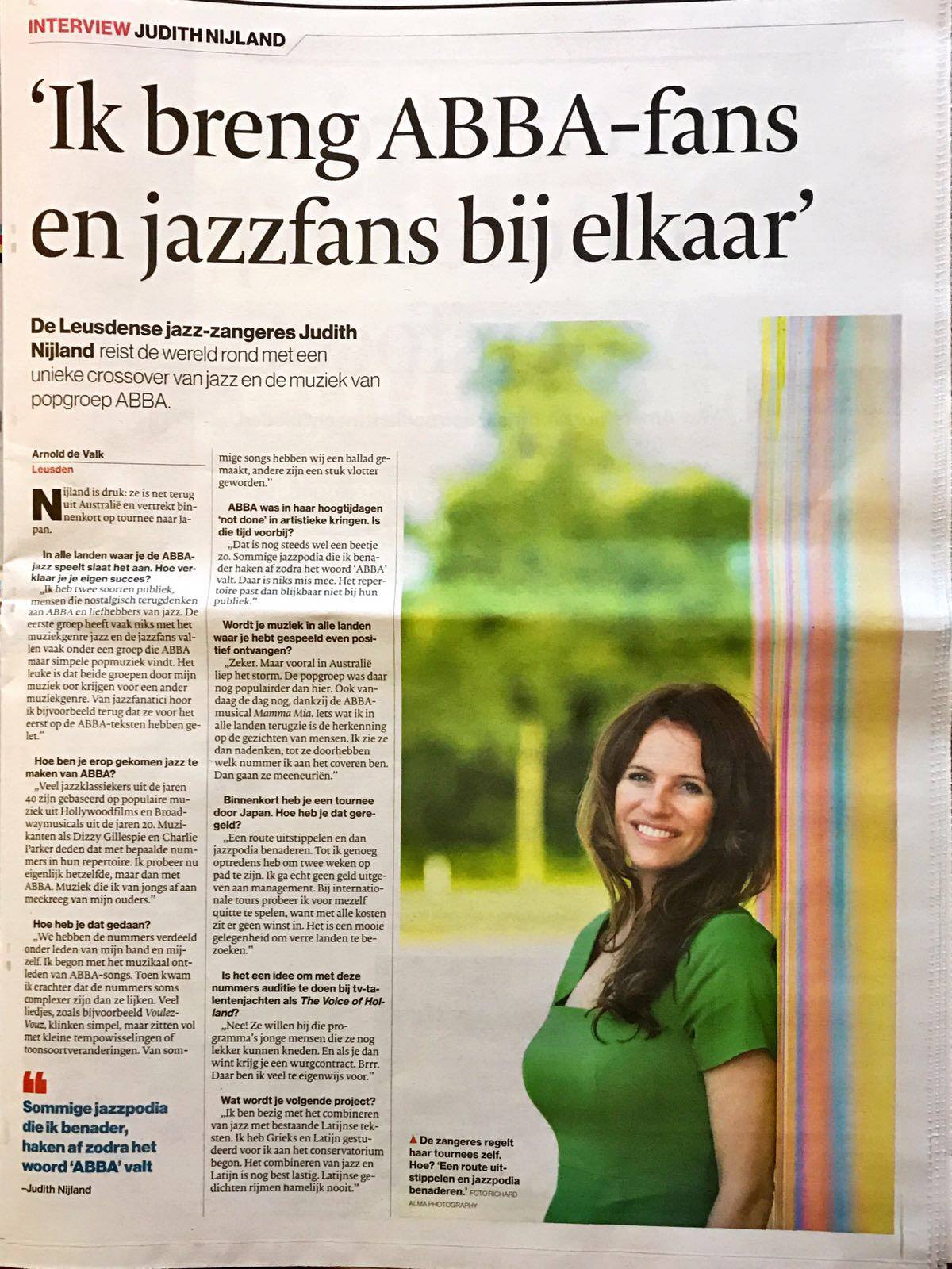 Interview Algemeen Dagblad, 2017